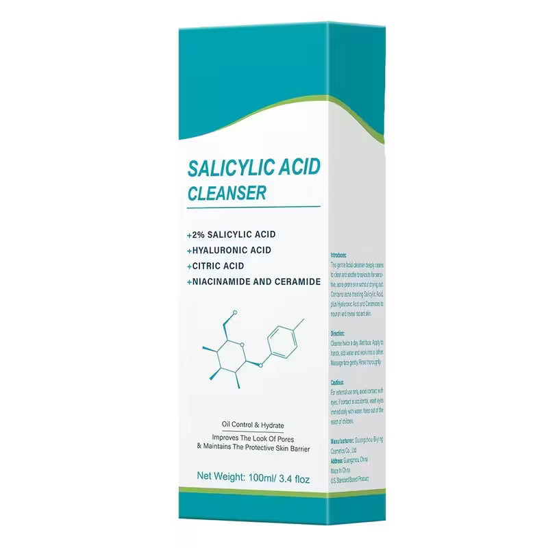 Salicylic Acid Deep Cleansing Gel – 5-in-1 Pore-Clarifying Wash.