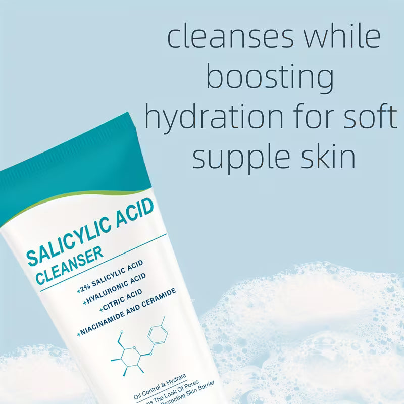 Salicylic Acid Deep Cleansing Gel – 5-in-1 Pore-Clarifying Wash.