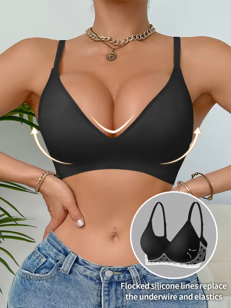 Seamless Wire-Free Push-Up Bra.