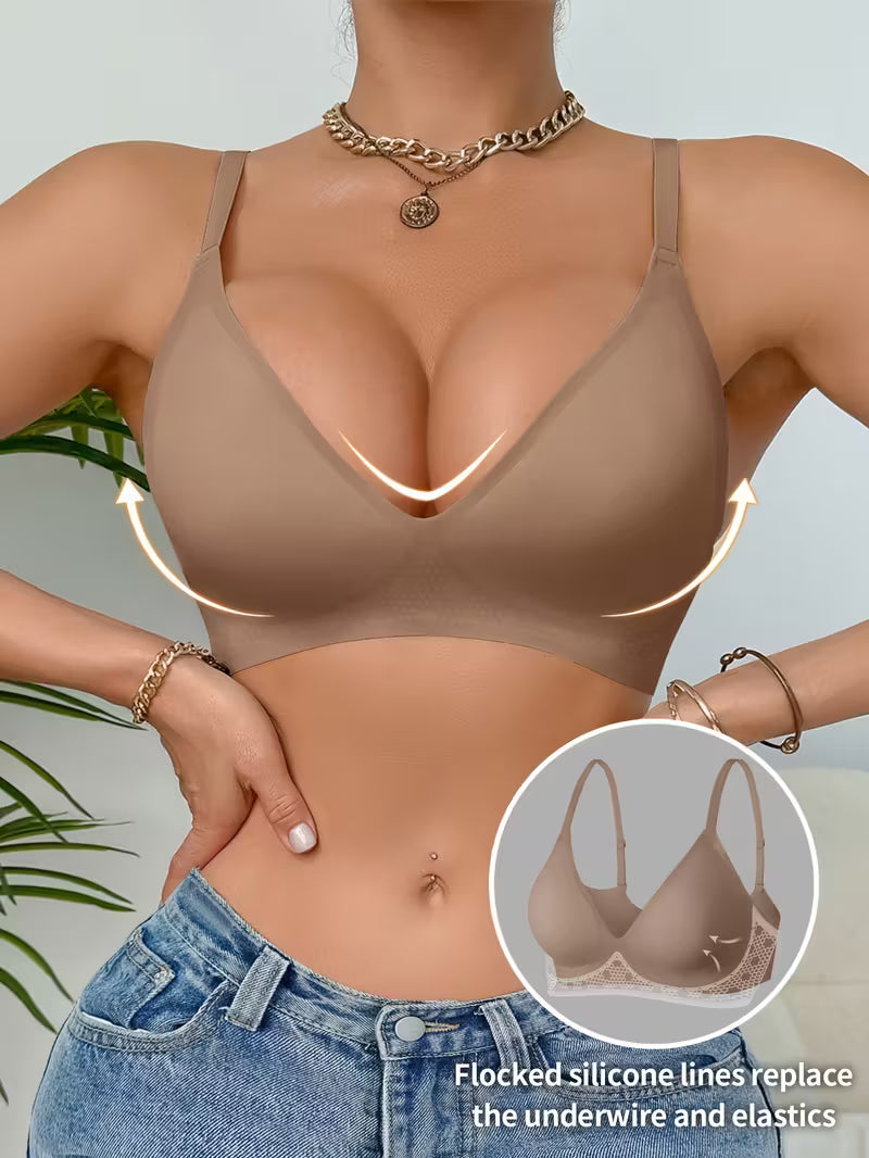 Seamless Wire-Free Push-Up Bra.