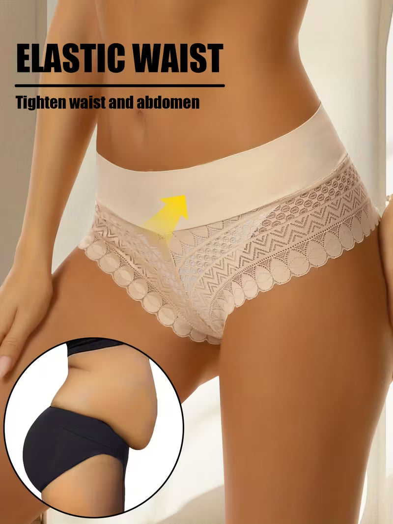 Semi-Sheer High-Waist V-String.