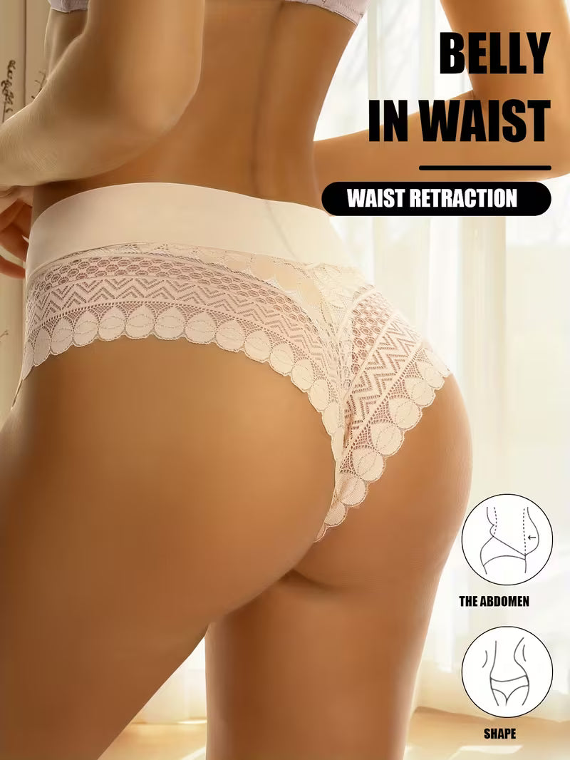 Semi-Sheer High-Waist V-String.