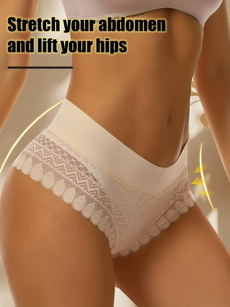 Semi-Sheer High-Waist V-String.