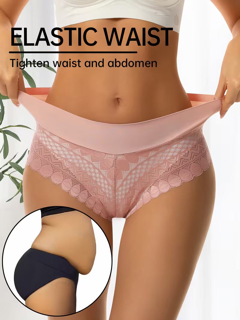 Semi-Sheer High-Waist V-String.