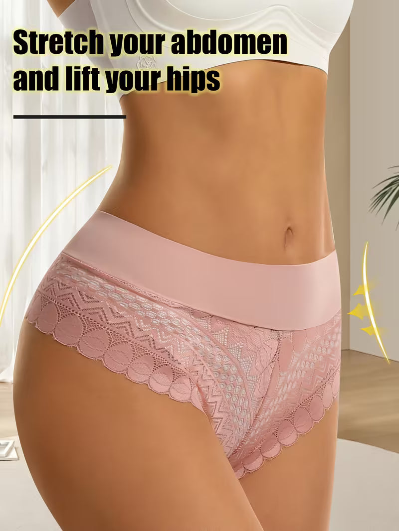 Semi-Sheer High-Waist V-String.