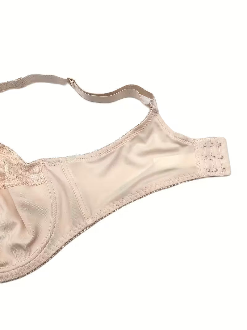 Sexy Contrast Lace Mini Bow Light Bra.
