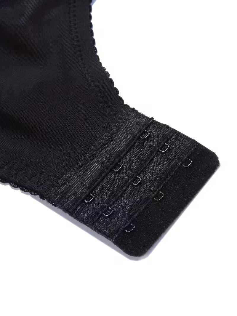 Sexy Contrast Lace Mini Bow Light Bra.