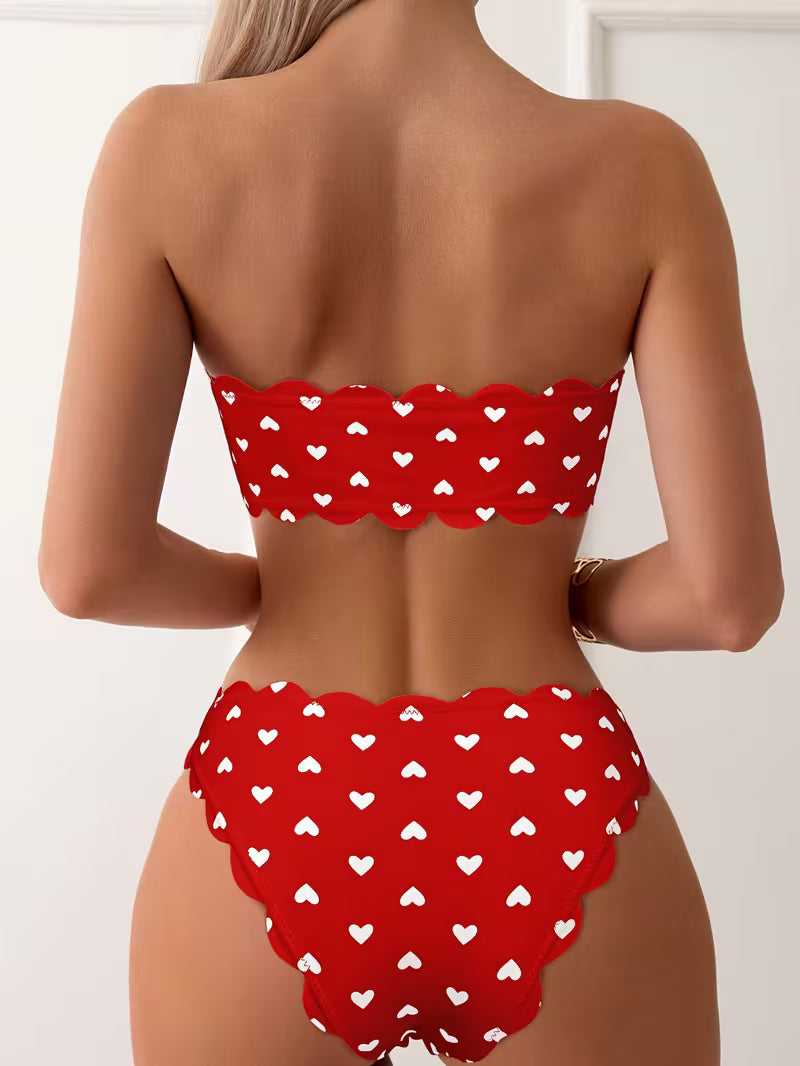 Sexy Triangle One-Piece Swimsuit.