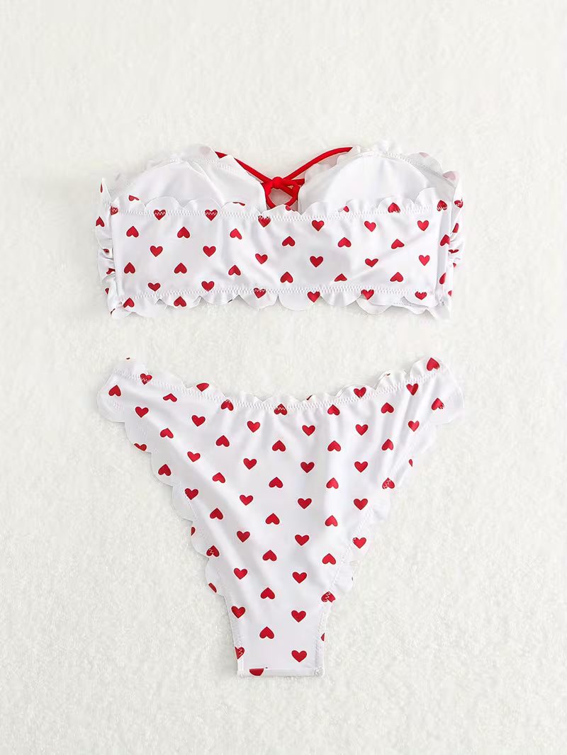 Sexy Triangle One-Piece Swimsuit.