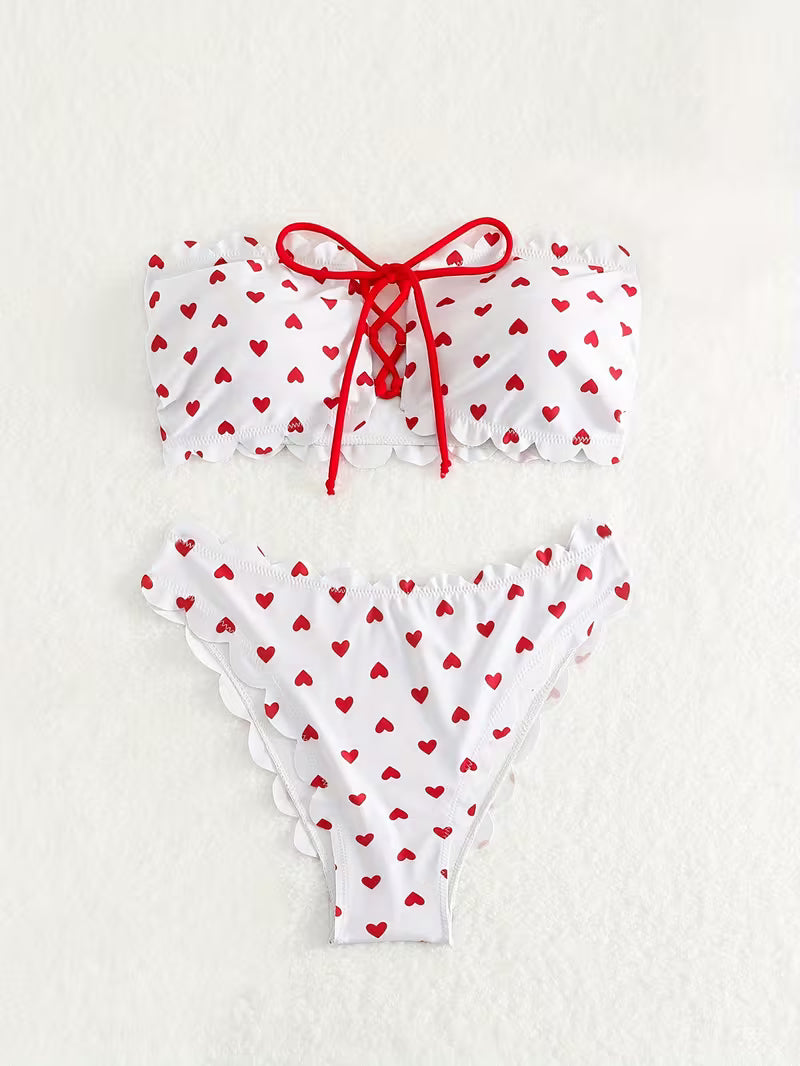 Sexy Triangle One-Piece Swimsuit.