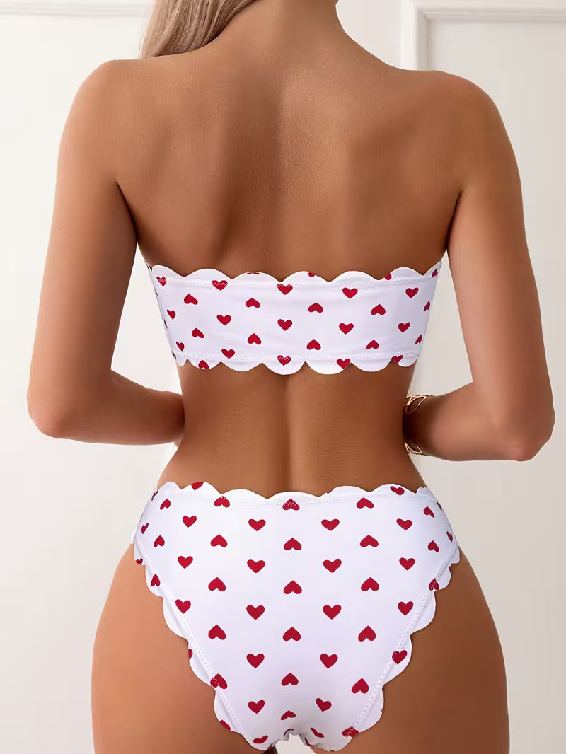 Sexy Triangle One-Piece Swimsuit.