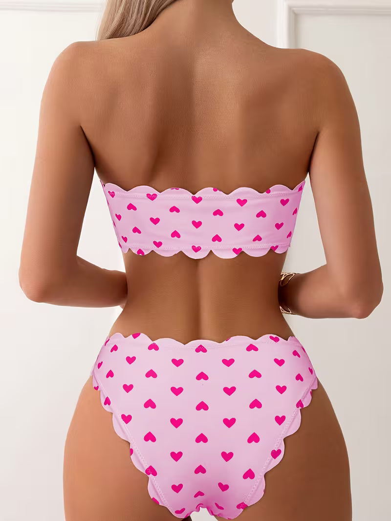 Sexy Triangle One-Piece Swimsuit.