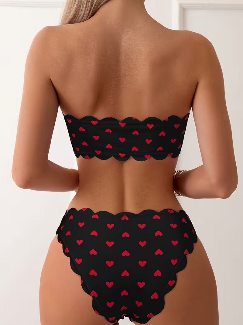 Sexy Triangle One-Piece Swimsuit.