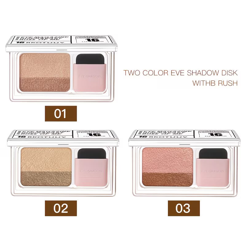 Shimmering Dual-Tone Eyeshadow Palette.