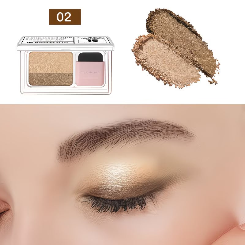 Shimmering Dual-Tone Eyeshadow Palette.