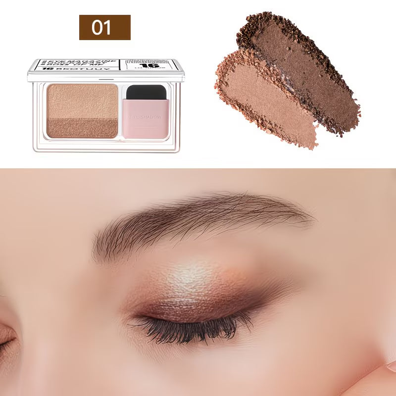 Shimmering Dual-Tone Eyeshadow Palette.