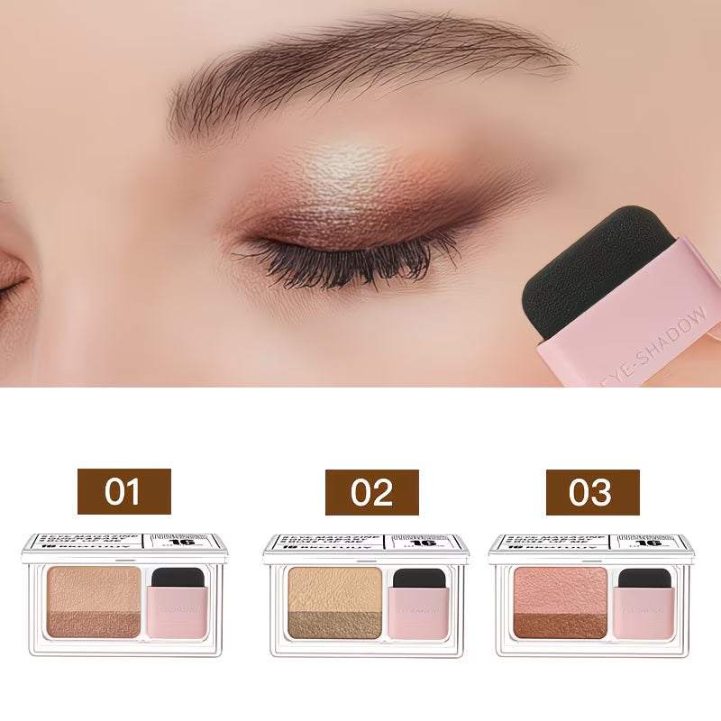 Shimmering Dual-Tone Eyeshadow Palette.