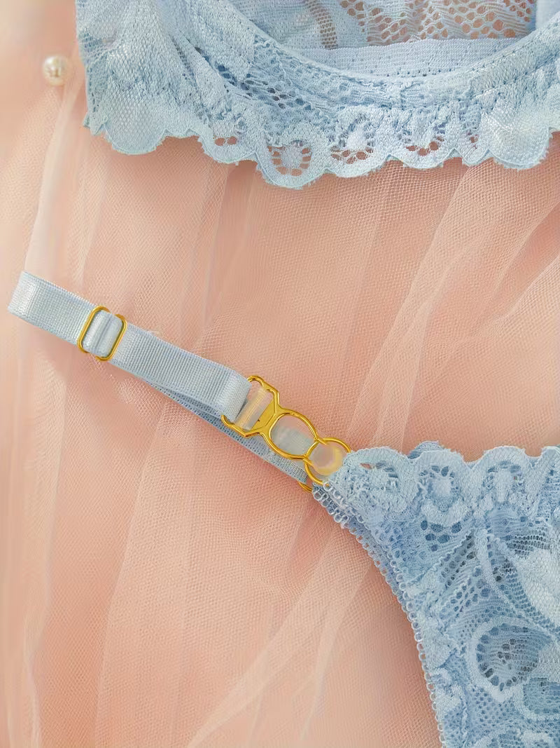 Signature 2-Piece Knit Lingerie Set.