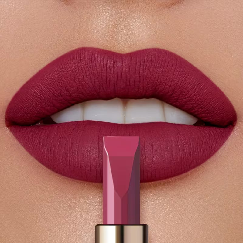 Silky Long-Wear Formula Velvet Muse Matte Lipstick.