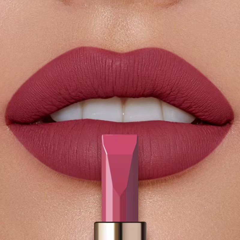Silky Long-Wear Formula Velvet Muse Matte Lipstick.