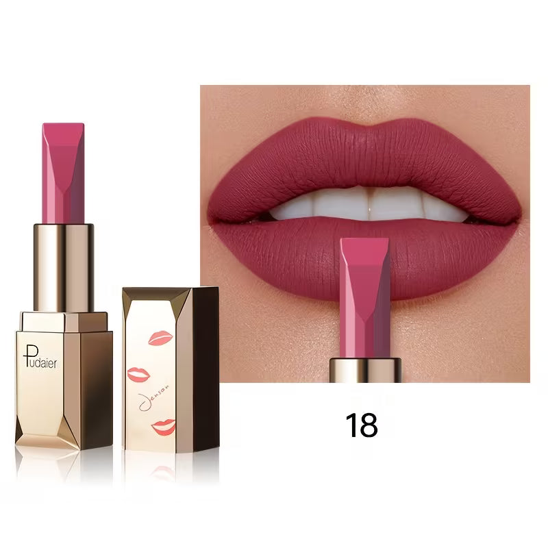 Silky Long-Wear Formula Velvet Muse Matte Lipstick.