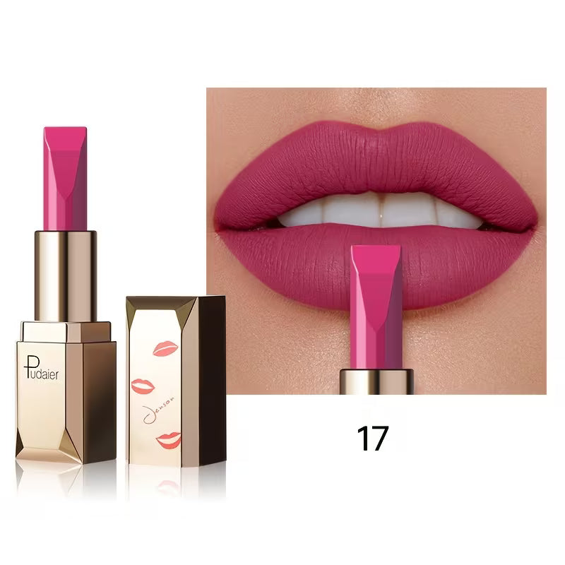 Silky Long-Wear Formula Velvet Muse Matte Lipstick.