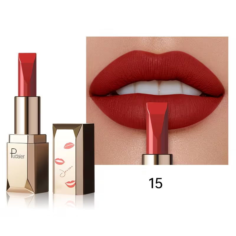 Silky Long-Wear Formula Velvet Muse Matte Lipstick.