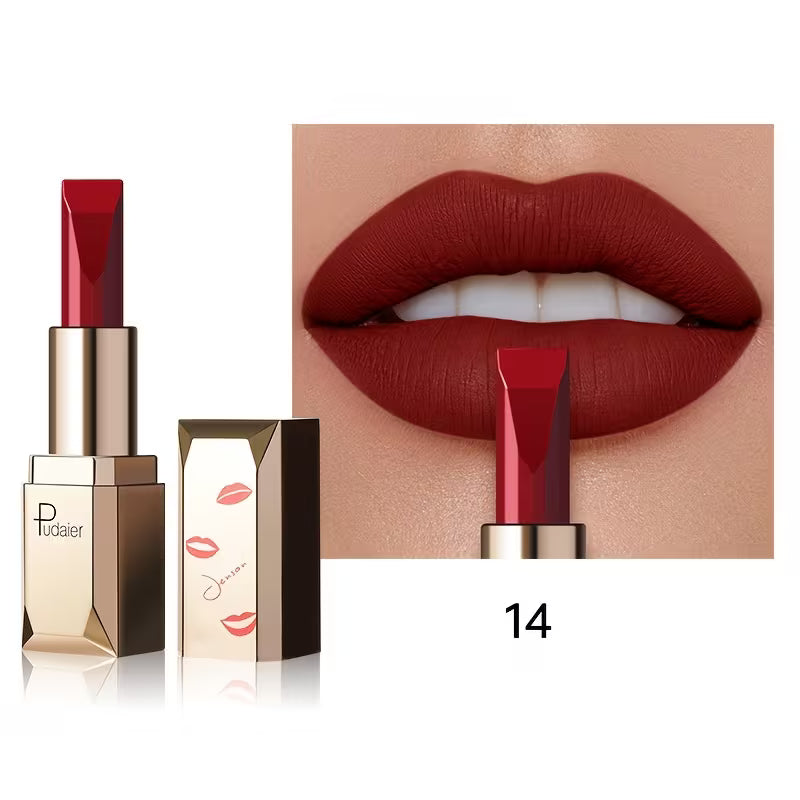 Silky Long-Wear Formula Velvet Muse Matte Lipstick.