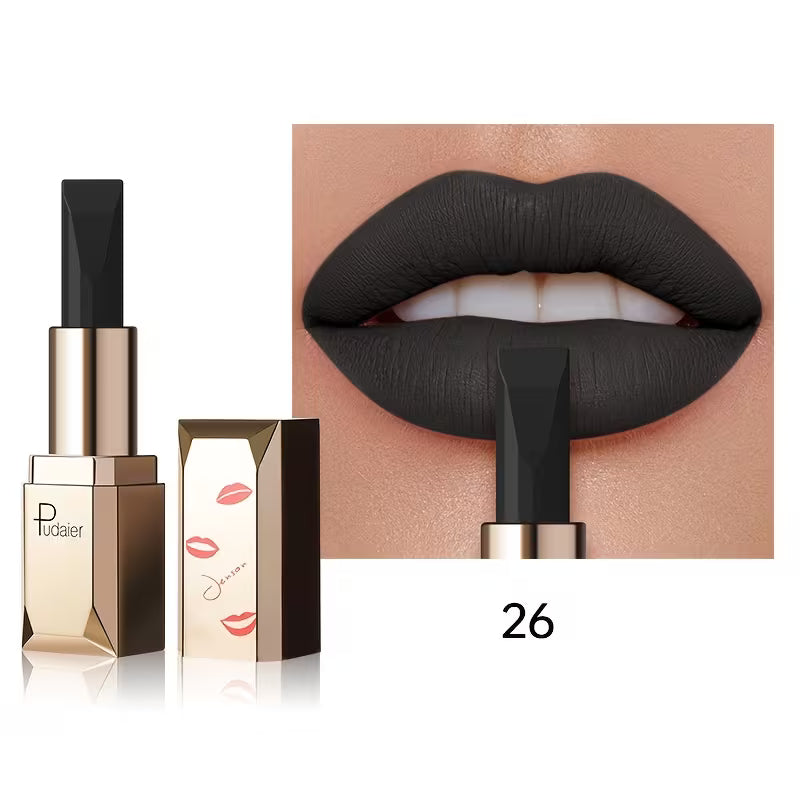 Silky Long-Wear Formula Velvet Muse Matte Lipstick.