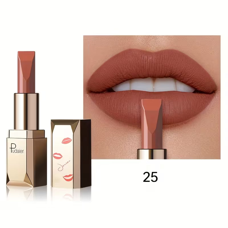 Silky Long-Wear Formula Velvet Muse Matte Lipstick.