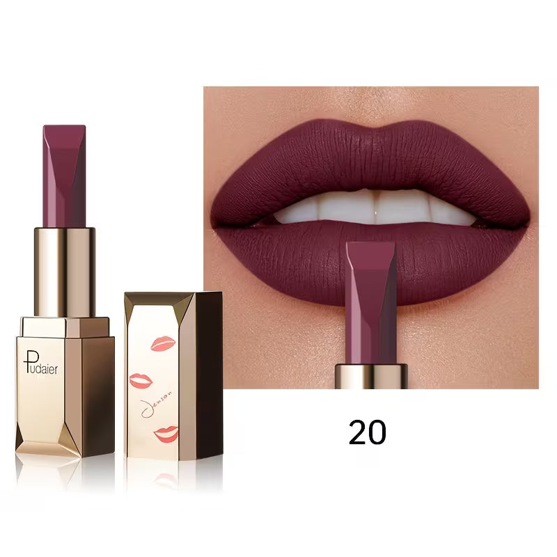 Silky Long-Wear Formula Velvet Muse Matte Lipstick.