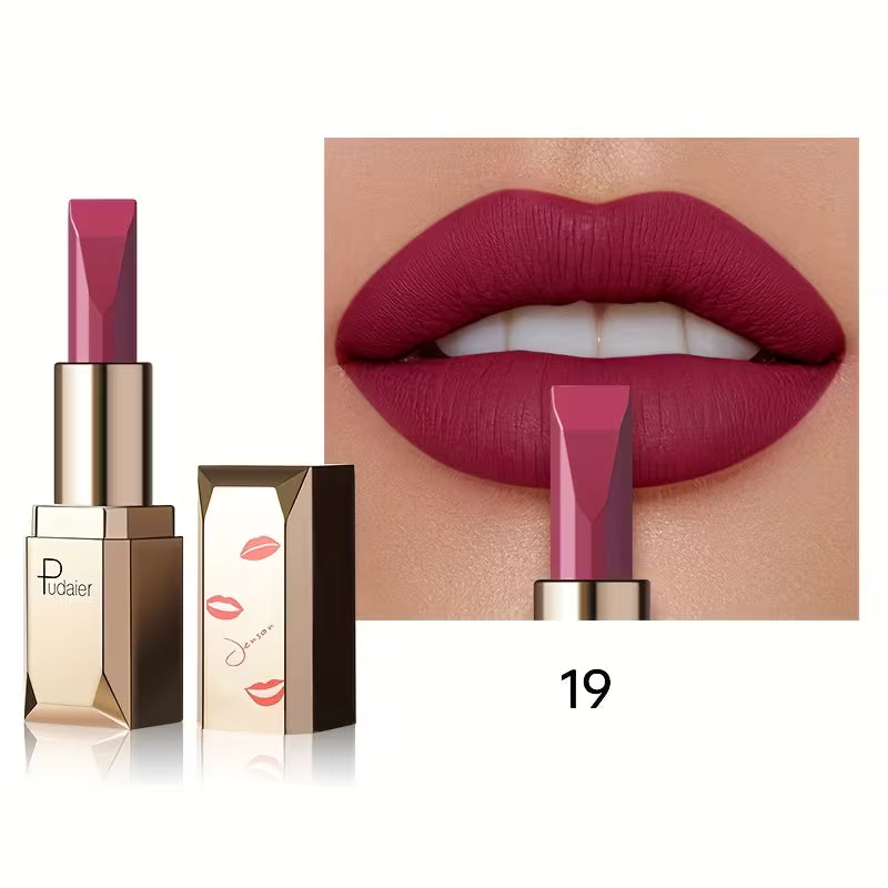 Silky Long-Wear Formula Velvet Muse Matte Lipstick.