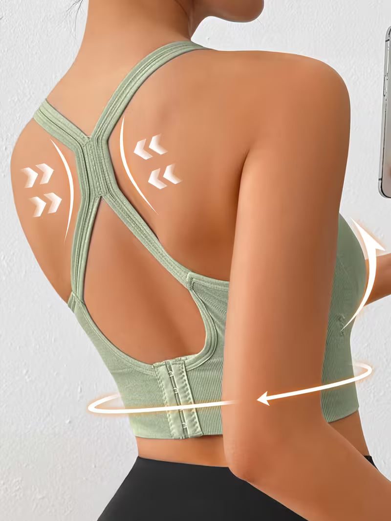 Single Layer Full Coverage Seamless Sports Bras.