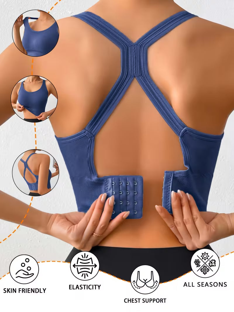 Single Layer Full Coverage Seamless Sports Bras.