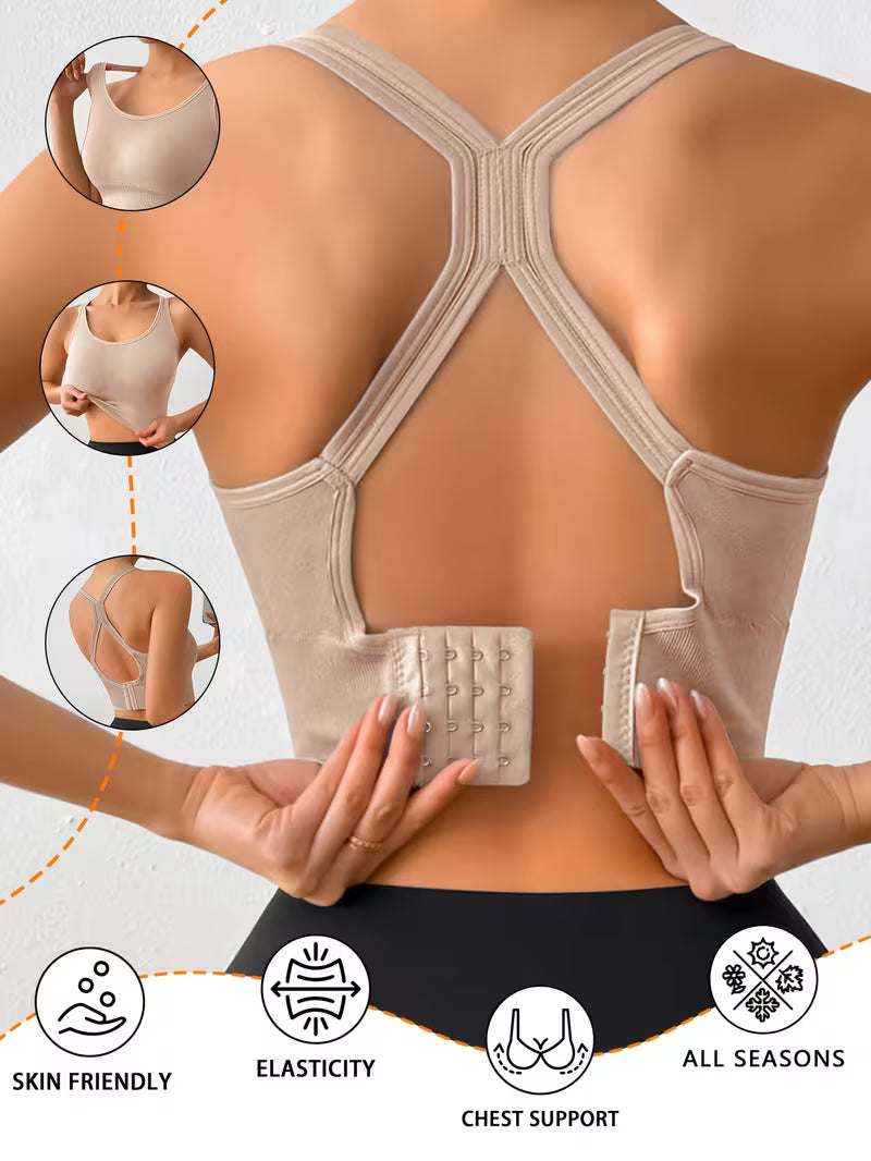 Single Layer Full Coverage Seamless Sports Bras.