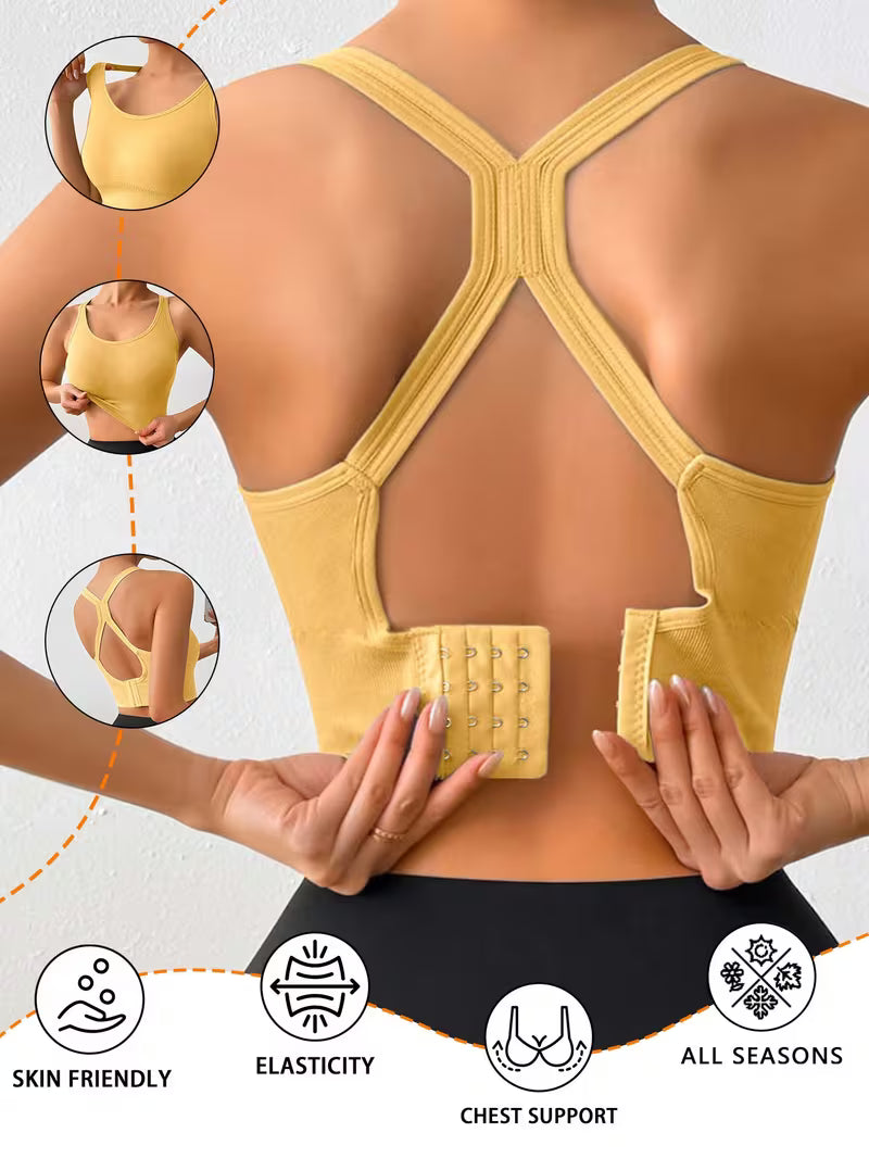 Single Layer Full Coverage Seamless Sports Bras.