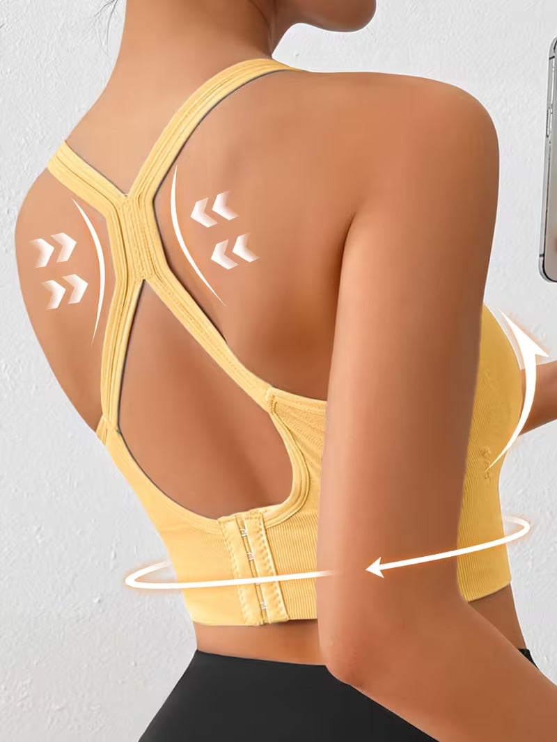 Single Layer Full Coverage Seamless Sports Bras.