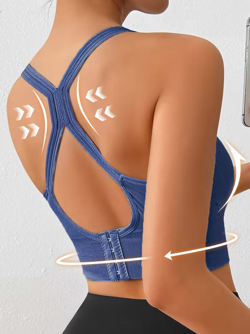 Single Layer Full Coverage Seamless Sports Bras.