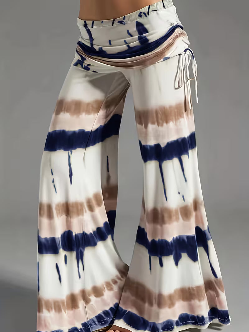 Sleeveless Top And Wide-Leg Pants.