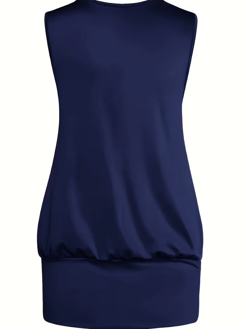 Sleeveless Top And Wide-Leg Pants.