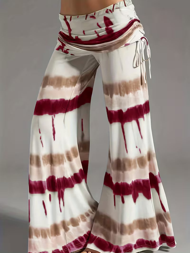 Sleeveless Top And Wide-Leg Pants.