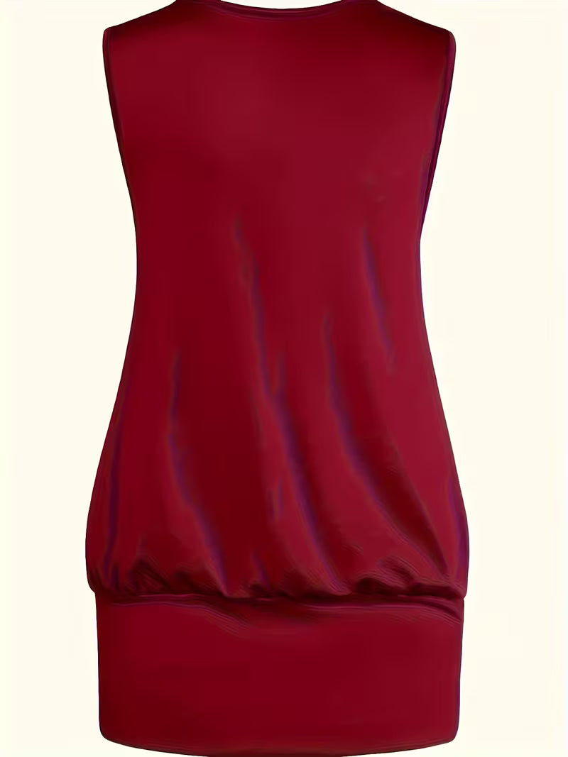 Sleeveless Top And Wide-Leg Pants.