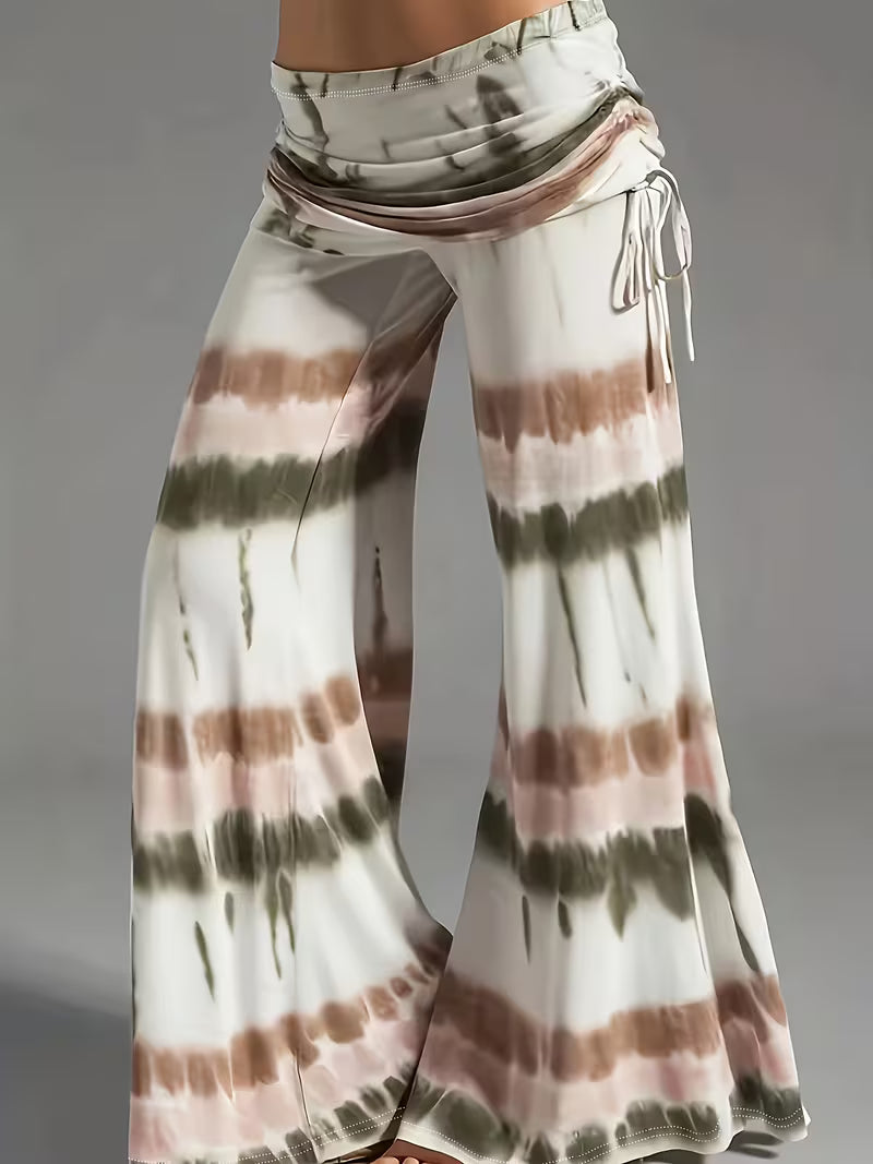 Sleeveless Top And Wide-Leg Pants.