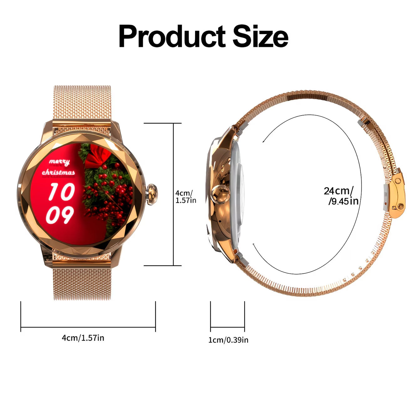 Smartwatch – Wireless Calling, Weather Alerts & Personalized Health Suite.