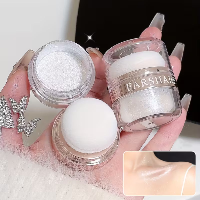 Soft Glittery Flower Snow Highlighter.