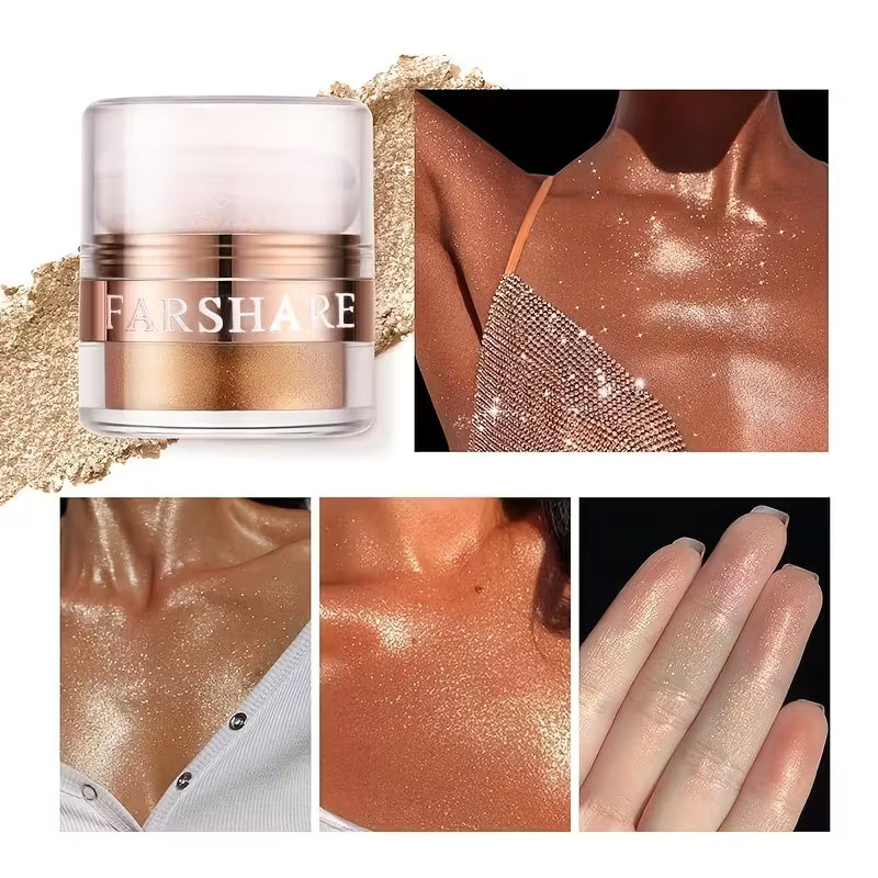 Soft Glittery Flower Snow Highlighter.