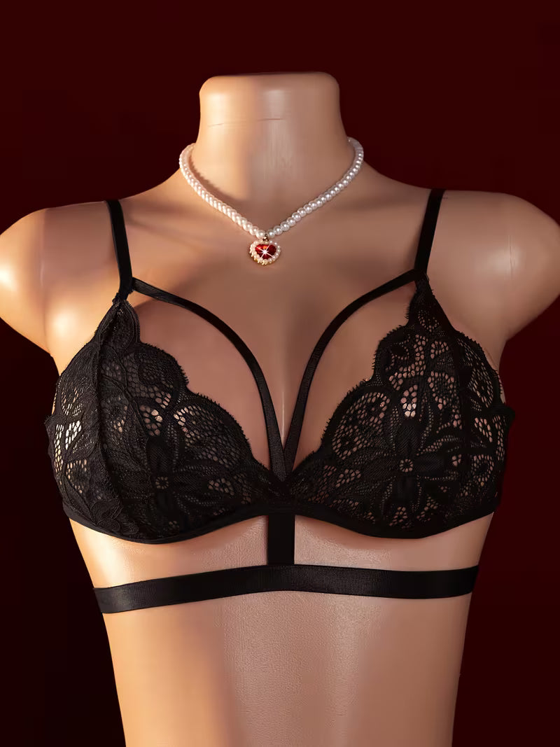 Soft Mesh Bra with Invisible-Look Straps.