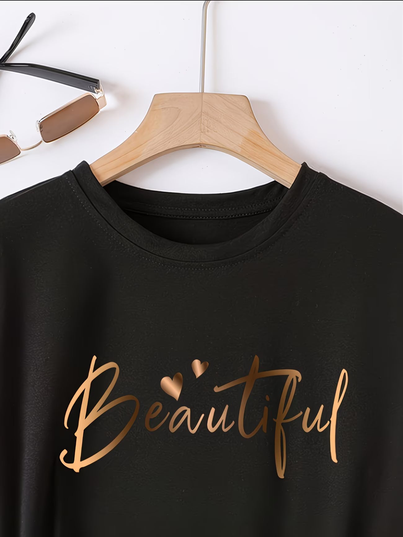 Soft Viscose Blend Loose-Fit Casual T-Shirt.