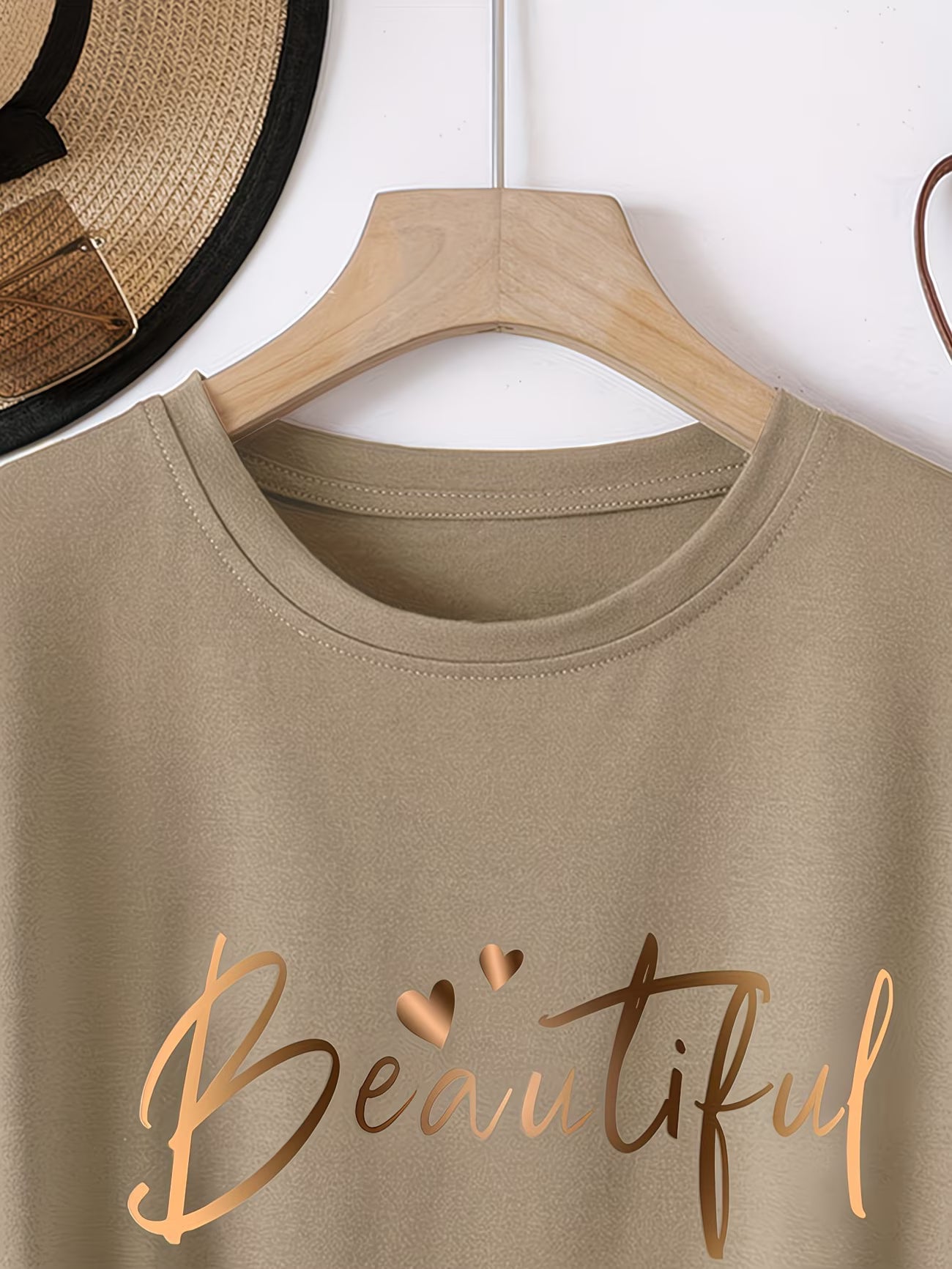 Soft Viscose Blend Loose-Fit Casual T-Shirt.
