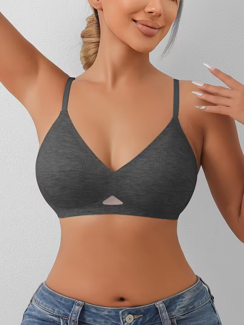 Soft & Comfortable Women's V-neck Seamless Bras.